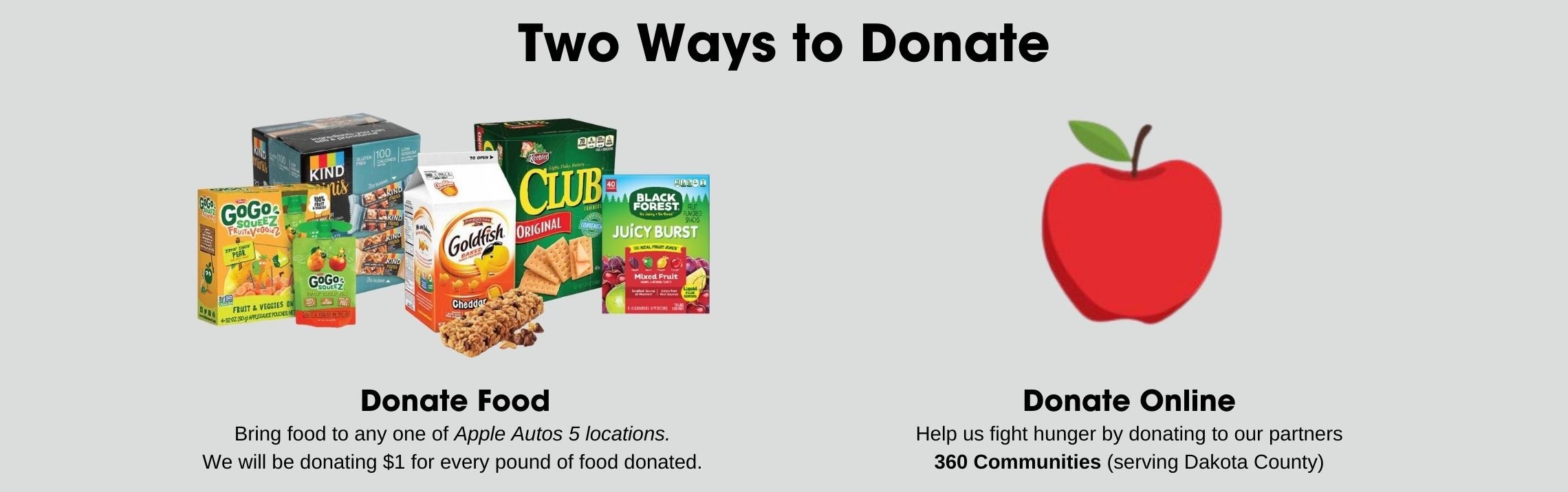 Two Ways to Donate